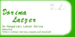 dorina latzer business card